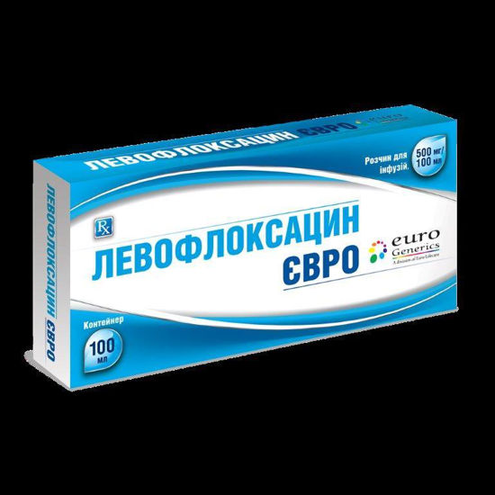 Левофлоксацин Євро розчин для інфузій 500мг/100м мг/мл